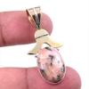 Натуральный родонит, драгоценный камень 925 пробы, двухцветный кулон из стерлингового серебра 1,50 дюйма, s8h96