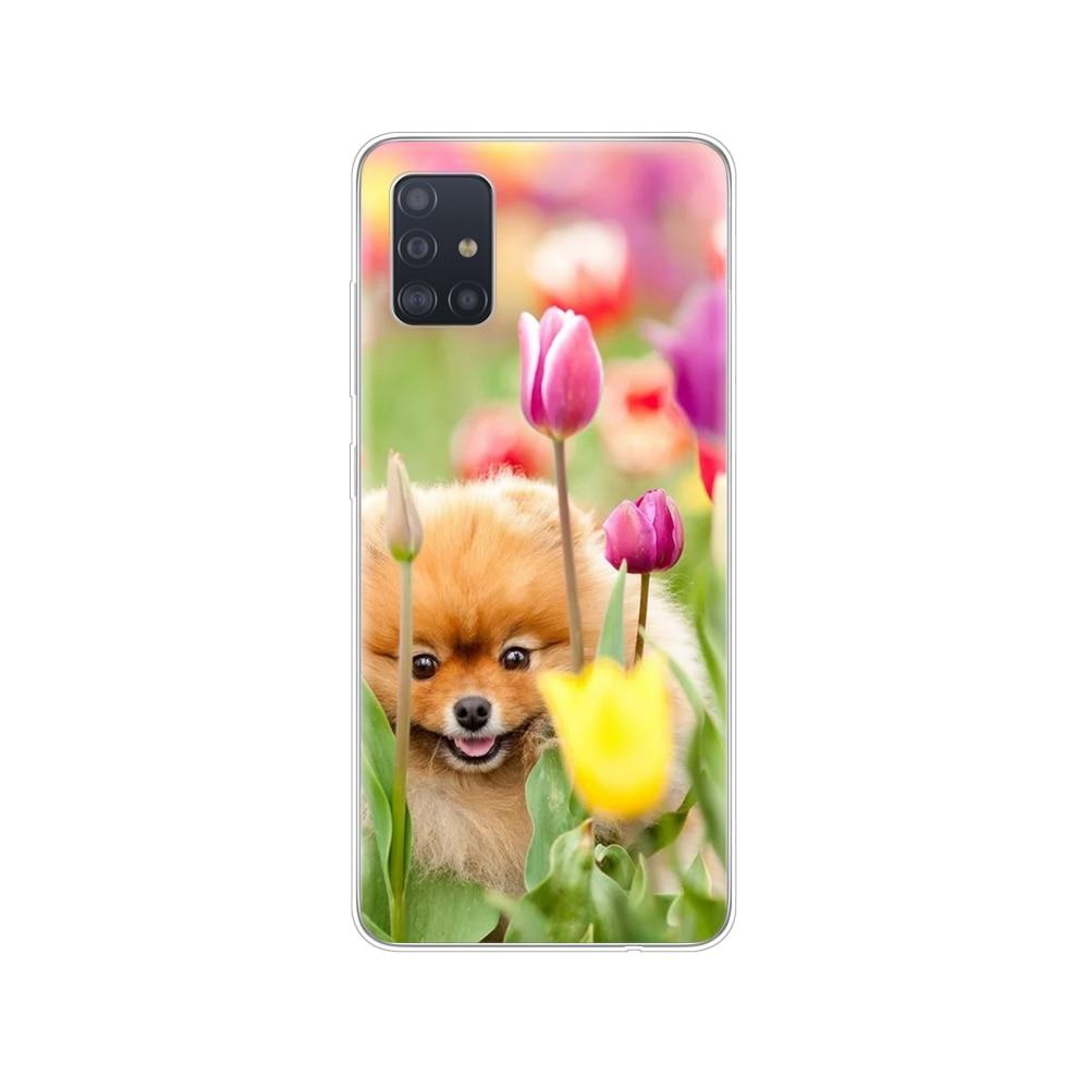 Силиконовый чехол для телефона Samsung Galaxy A51 A31 A41 A71 A01 A81 A91 A30S A20S A50S M30S M40S Тюльпаны Цветок Весеннее поле