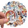 10/25/52pcs Warriors Cats Furry Graffiti Stickers for DIY Luggage Laptop Skateboard Motorcycle Bicycle Stickers