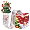 Christmas Red Tree Paper Money Box For Festive Party Celebration Decoration And