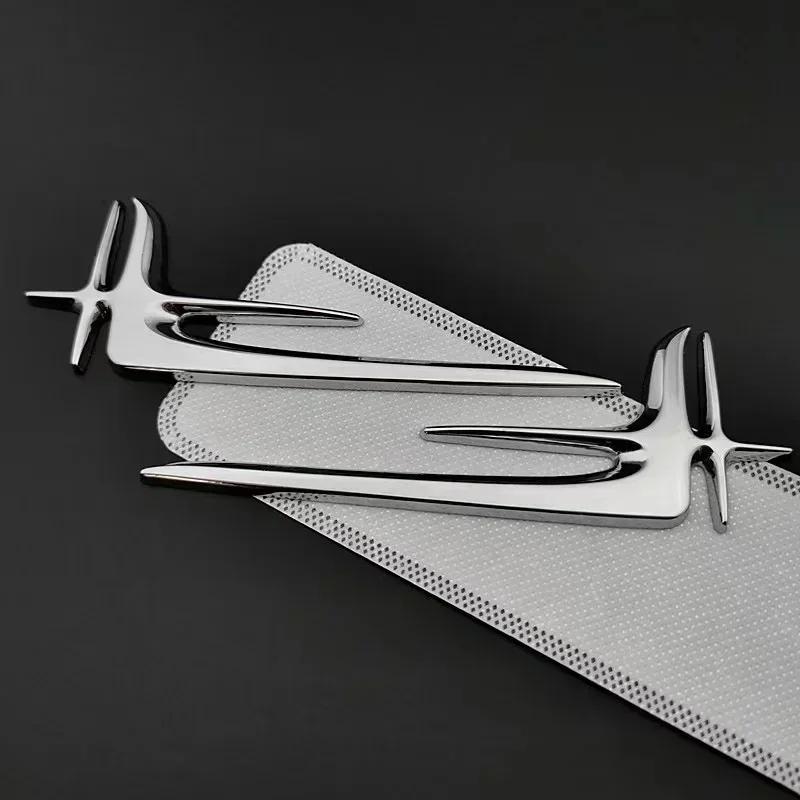 3D Наклейка-значок на капот автомобиля Круглая из цинкового сплава Декоративная наклейка на багажник Для Mercedes Benz C E S Class W204 W212 W220