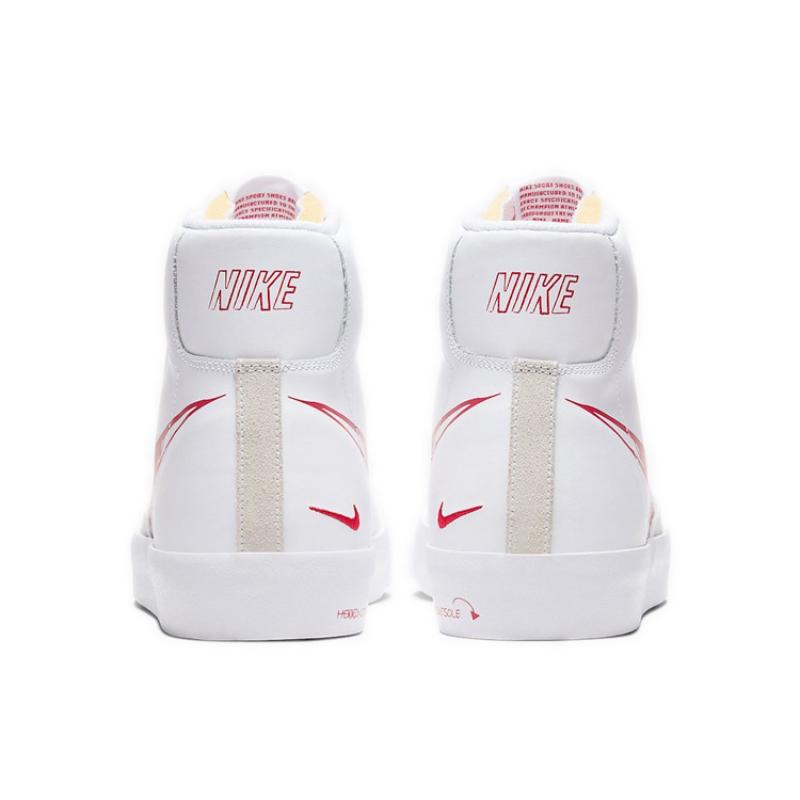 Nike Blazer Mid 77 Sketch White Red Sneakers Skateboard Shoes CW7580-100