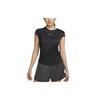 Dri-Fit Run Division Solid Round Neck Short Sleeve T-Shirt Women Tops Black DX0200-015