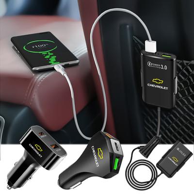 Автомобильное быстрое зарядное устройство USB Type-C Порты Адаптер питания Инструменты Для Chevrolet Cruze Spark Captiva Suburban Camaro Malibu Silverado Tahoe