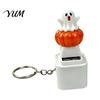 Durable Plastic Handheld Game Halloween Fidget Toy Keychain with LED Light, Pumpkin Ghost Skull Sound Holiday Entertainment Gift Button, USB