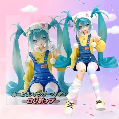 15см Аниме Фигурка Hatsune Miku Подставка для лапши леденец Экшн-фигурка ПВХ Коллекционная модель Украшение Игрушки Подарки ПВХ