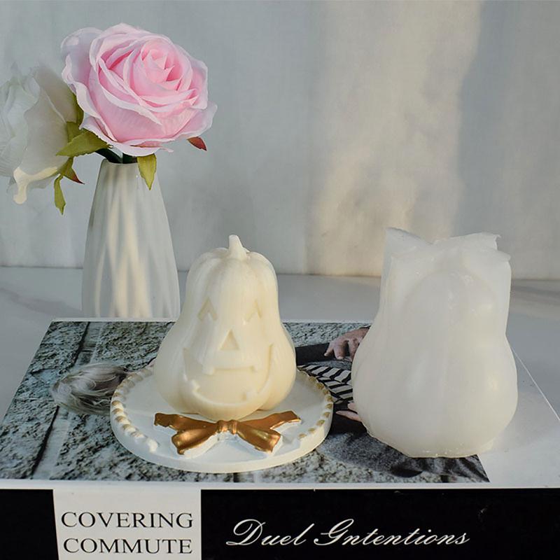 Череп, голова тыквы, силиконовая форма для свечи, сделай сам, Хэллоуин, ужас, скульптура, эпоксидная штукатурка, инструмент для мыла, подарок для дома