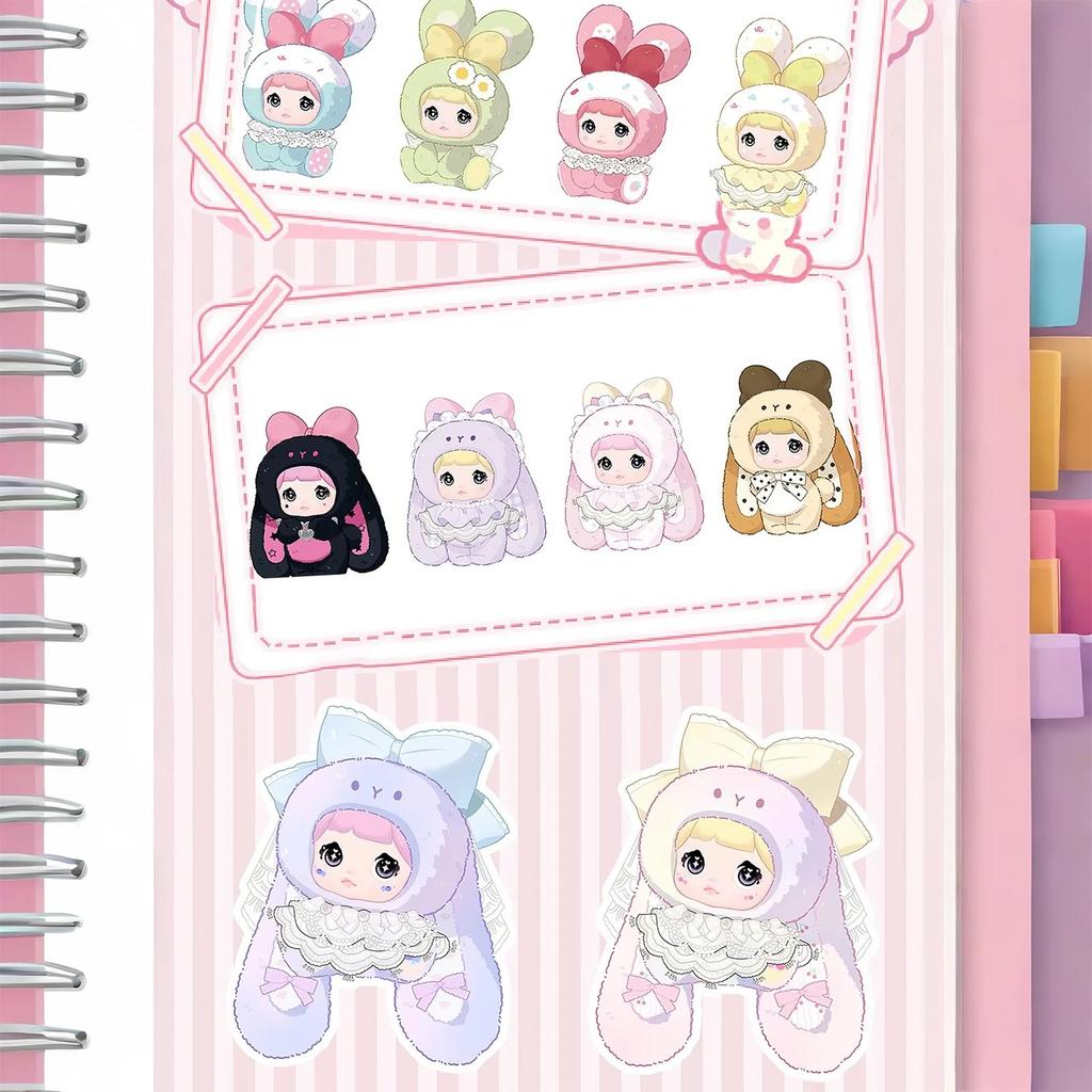 TOP TOY x Nommi Серия Сладкий Кролик Плюшевый Подвеска Слепой Пластик Премиум Мягкий Винил День Рождения Оригинальный Рождественский Подарок (1 кусок) - Гачапон, Коробка, Фигурка,