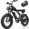 Электровелосипед - RIDSTAR - YVY C20 - Двигатель 250 Вт - Аккумулятор 48 В 15 Ач - Запас хода 25 км - Макс. скорость 32 км/ч