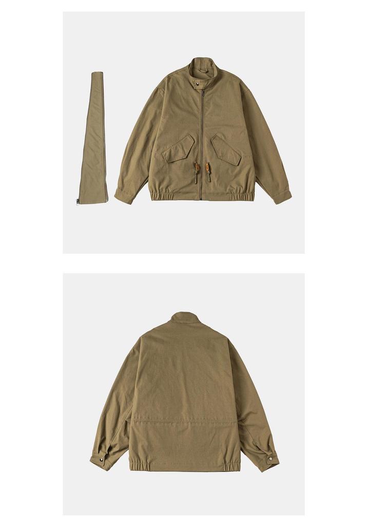 ANGN Unisex Double Zipper Stand Collar Windbreaker - Trendy Spring & Autumn Loose Fit Jacket 1572