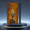 Day of the Dead Mexican Catrina Skull Phone Case  For Samsung Galaxy A73,31,32,72,41,53,52,71,22,5G,Note,J7,8,9 Soft Black Cover