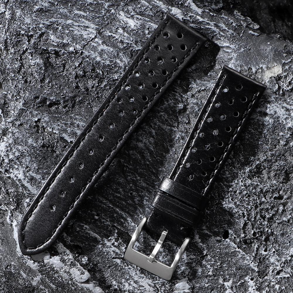 Винтажный ремешок из натуральной кожи для Omega для Samsung Galaxy Watch 6 5 4 Мягкий дышащий браслет из коровьей кожи 18 20 мм 22 мм