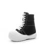 New Type of Inner Height-increasing Women's Shoes 2025 Spring and Autumn New Canvas Shoes Women's Height-increasing 13 Cm Lace-up Fashion Casual Shoes