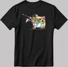 Asterix and Obelix, Famous Characters Figure, Short Sleeve White-Black Men's / Women's T Shirt L390