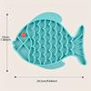 1 шт. - Силиконовая миска-кормушка для медленного кормления домашних животных в форме рыбы для кошек и собак - Предотвращает рвоту и удушье