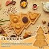 MDF Wooden Tray Christmas Tableware Dried Fruit Snacks Multi Grid Wooden Plates Home Fruit Plates Restaurant Fast Food Plates