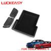 Armrest Rear Storage Box Console Under Seat Organizer Drawer Holder for Tesla Model Y Interior Modification Car Accessories Case