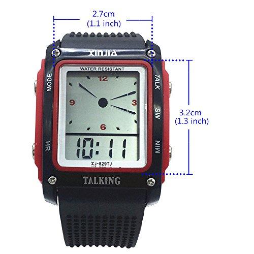 Говорящие часы Японские наручные часы (829TJ-R)