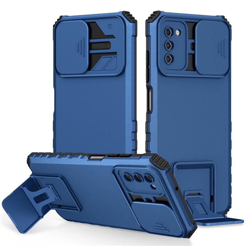 Для Samsung Galaxy A03S чехол прочный кронштейн слайдер камера бронированный чехол для телефона Samsung A03S A 03S 03 S подставка держатель задняя крышка