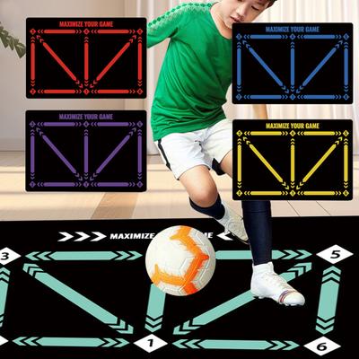 Футбольный коврик для работы ног Портативный нескользящий бесшумный детский коврик для подростков Взрослые всех уровней Игрок на ловкость Футбольные шаги Тренировочный коврик для дриблинга