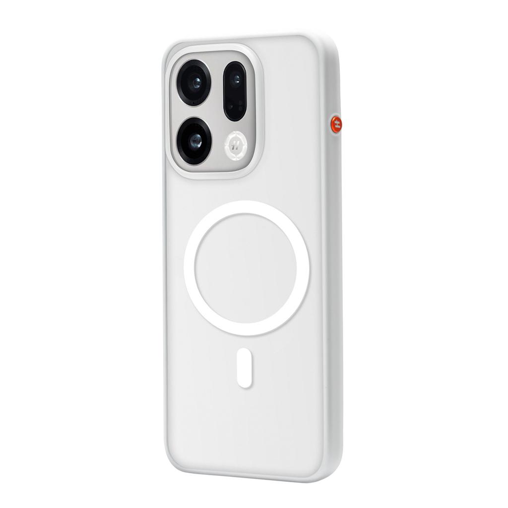 Чехол для OPPO Find X9 Find X9S Простой Для MagSafe Магнитное Кольцо 360° Матовый Прозрачный Акрил Ощущение Кожи Чехол для Телефона