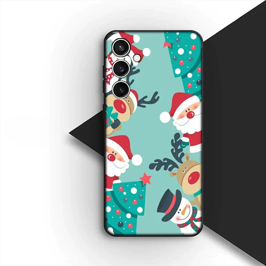 Phone Cover for Motorola Moto G55 G45 G75 G85 G13 Edge 50 30 Fusion 40 NEO Ultra Pro Case Deer Merry Christmas Tree Coffee