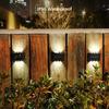 1Pcs Dusk To Dawn Fence Lighting for Summer Garden Yard Porch Walkway Camping Home Solar LED Light Outdoor Waterproof Wall Lamp