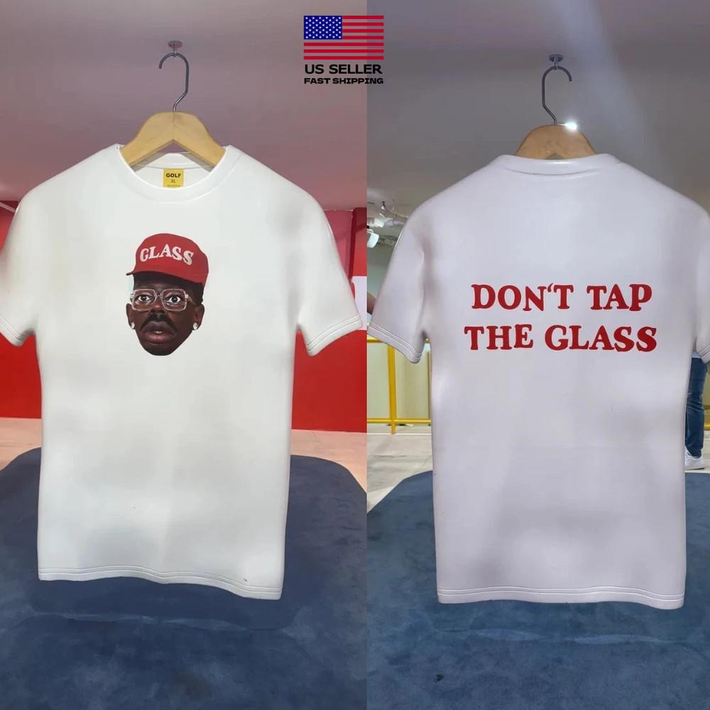 Новая одежда Тайлер the Creator Golfwang Мерч Не стучите по стеклу Двусторонняя унисекс футболка