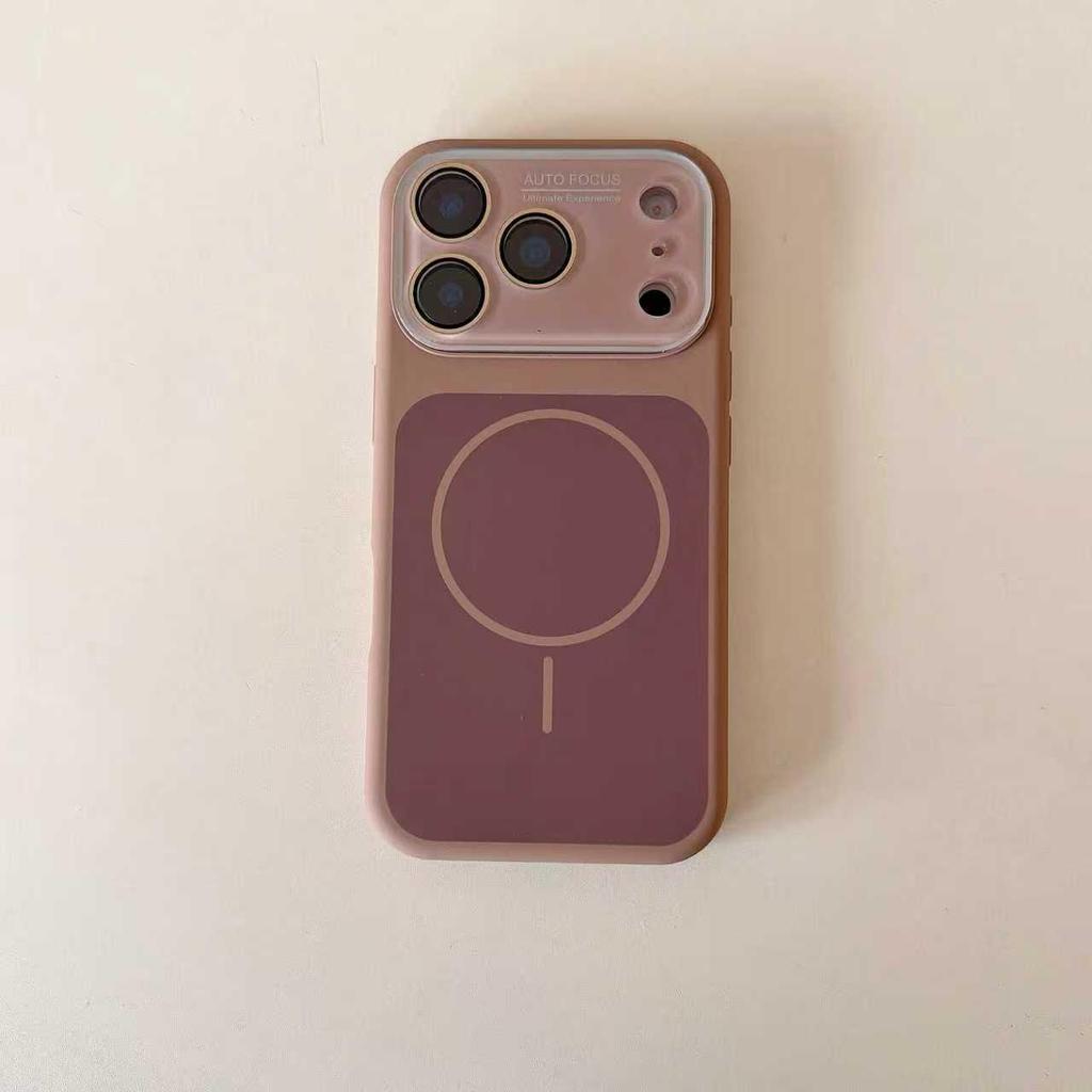 Silicone Magnetic Ring Case for iPhone 17 Pro Max with Apple 16 Large Window Protection