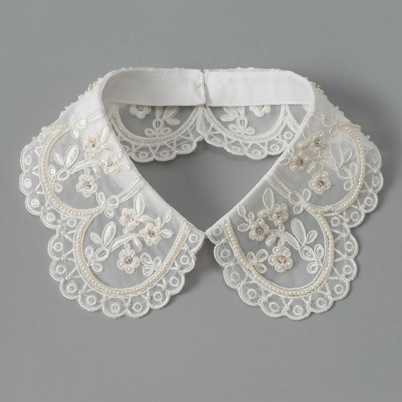 Pearl Fake Collar Lacklace Stand Beads Detachable Collar Fake Women for Party Bride Dress Decorate False Collar Nep Kraagie