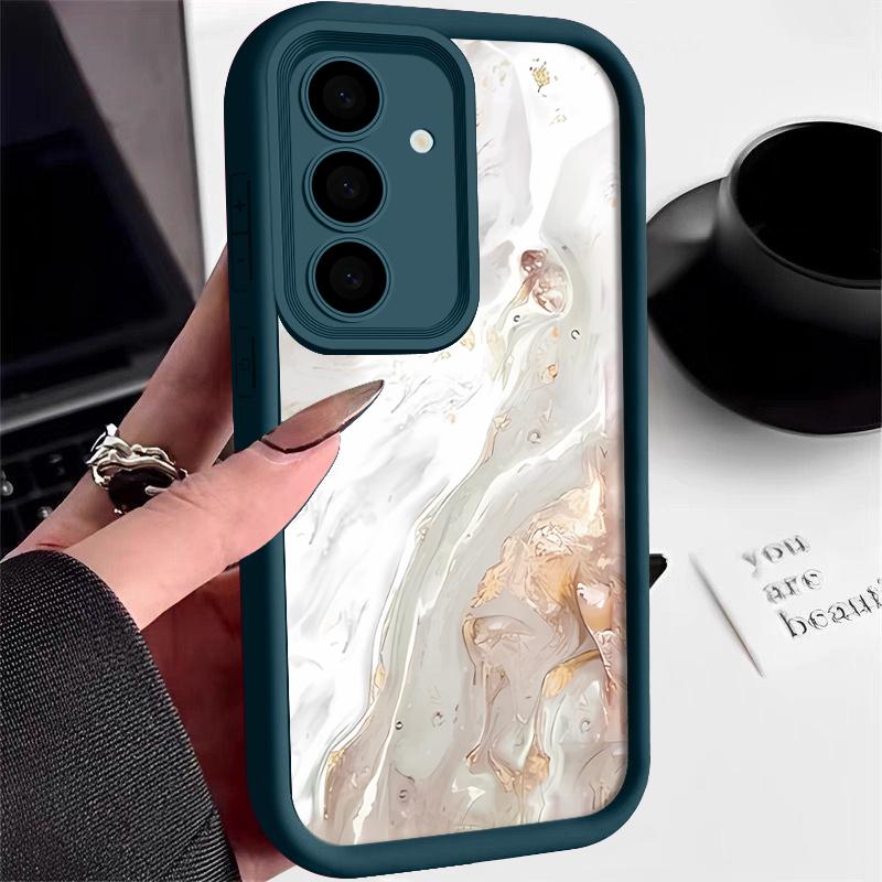 Мягкий чехол с узором под мрамор класса люкс для Samsung S24 FE S26 S25 S23 Ultra S22 S21 Plus A55 A54 A35 A34 A15 A14 A17 A37 A56 A57 5G Ударопрочный чехол для телефона
