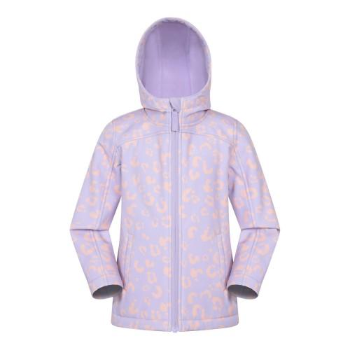 Mountain Warehouse Childrens/Kids Exodus Printed Water Resistant Soft Shell Jacket