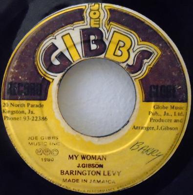 7-дюймовая пластинка BARRINGTON LEVY JOE GIBBS THE P My Woman She Is A Problem NONE Joe Gibbs Recor 1980 Ямайка Регги Ска Даб Б/у
