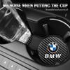 2Pcs Leather Coaster Anti-noise Water Cup Pad Cushion For BMW Performance E46 E60 E90 E39 E87 X1 X2 X4 X6 X7 Alpina E34 E53 E61 RL2