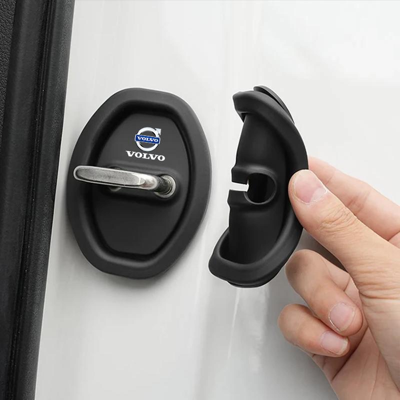 2/4pcs Car Styling Door Lock Protection Cap Modification Accessory For Volvo XC90 V90 V60 XC60 V40 S80 S60 S90 C40 XC40 V70 XC70