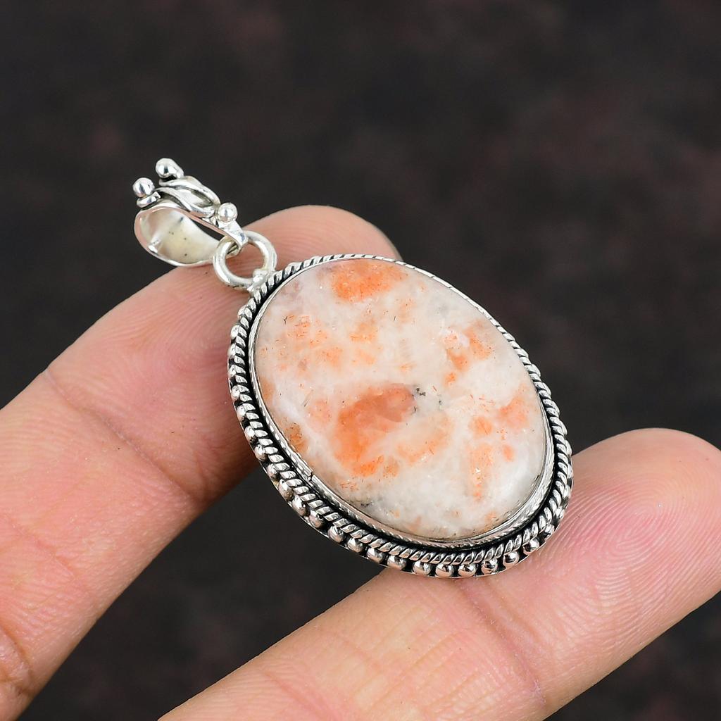 Подвеска из солнечного камня, ювелирное изделие из драгоценных камней, изящная подвеска из стерлингового серебра 925 пробы, подвеска из натурального солнечного камня, ювелирное изделие ручной работы, подвеска в стиле бохо, подарок на годовщину