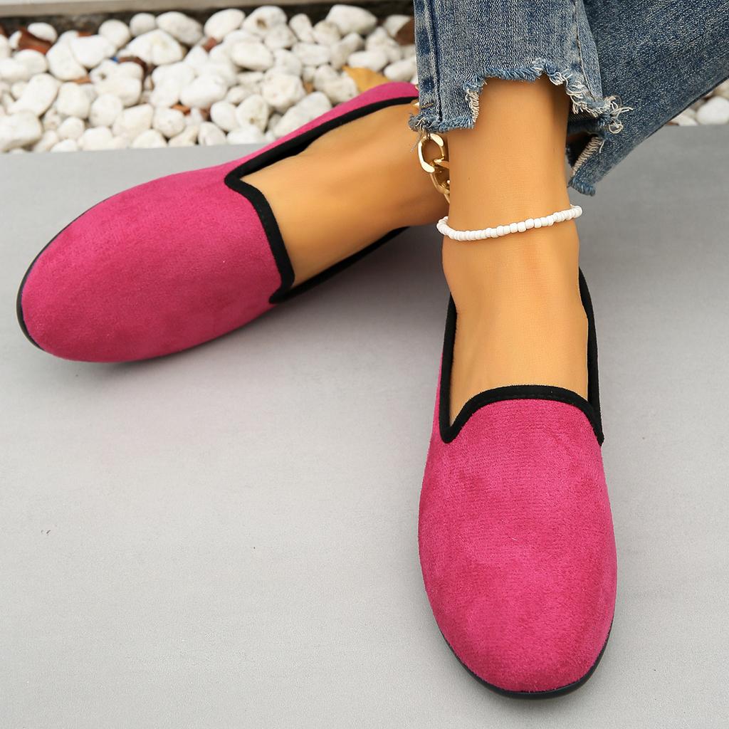 Large Size Soft-soled Round Head Fashion Casual Shoes Women 2025 Spring and Autumn Slip-on Comfortable Single Shoes for Women