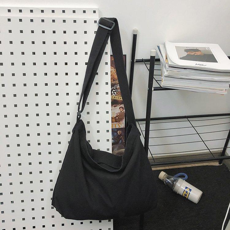 Модная универсальная сумка-мессенджер, женская большая вместительная холщовая сумка в стиле ретро, ​​студенческая сумка, простая большая сумка