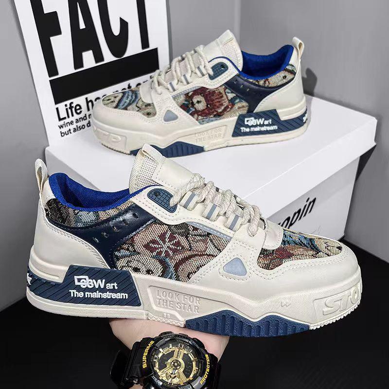 Мужская обувь весна-лето дышащая универсальная повседневная обувь для занятий спортом на толстой подошве модная обувь для активного отдыха