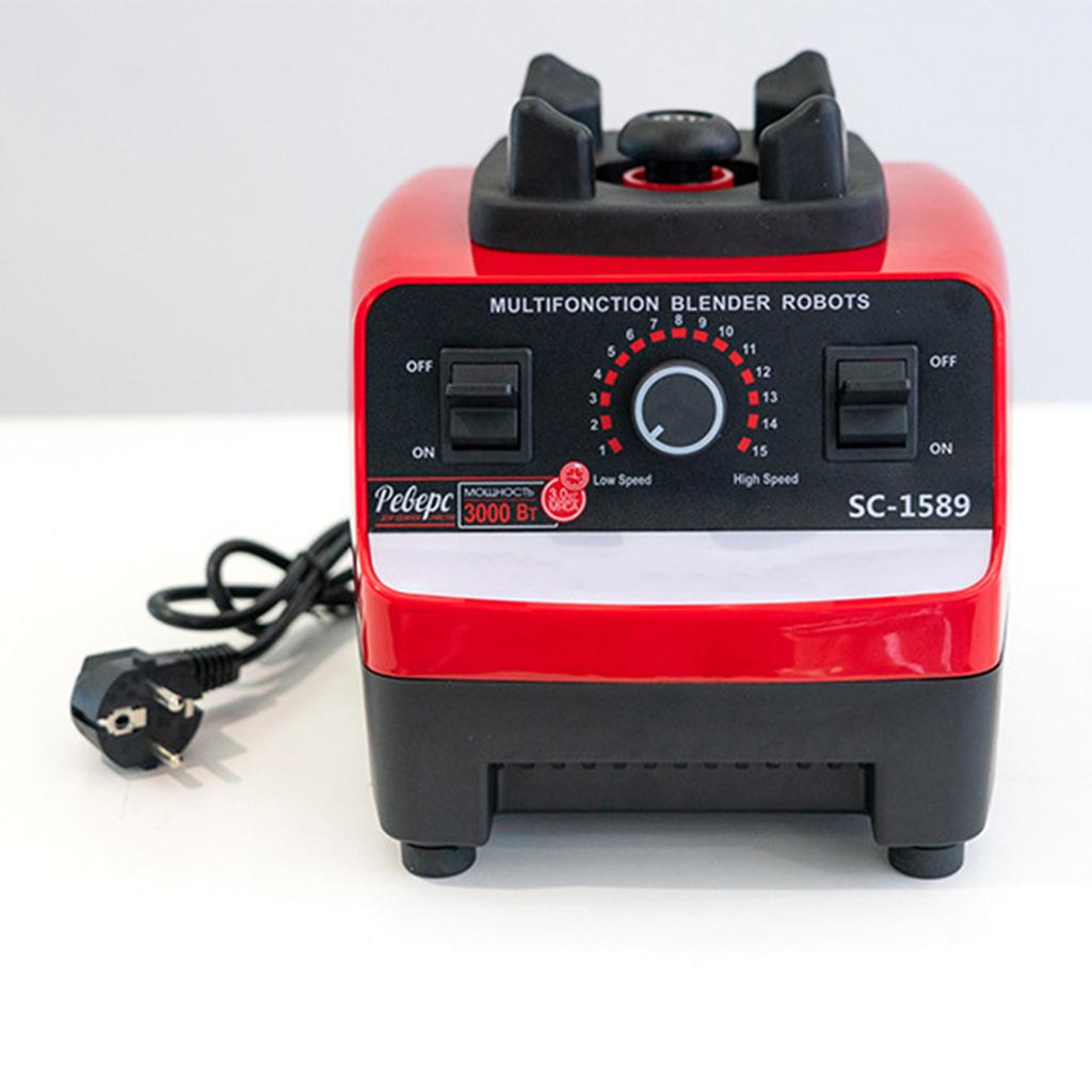 Многофункциональный блендер для смузи, молочного коктейля, соковыжималка, ледяная дробилка, электрическая мельница для зерна, 4500 Вт, 15 скоростей вращения