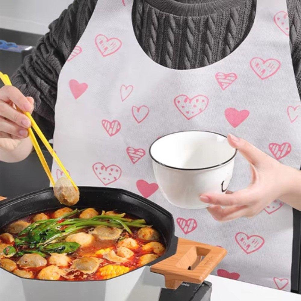 10Pcs/Bag Oil-proof Bib Non Woven Cooking Apron Restaurant Home Supplies