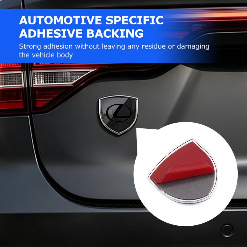 3D Metal Car Styling Shield Stickers Trunk Exterior Accessories For Lexus