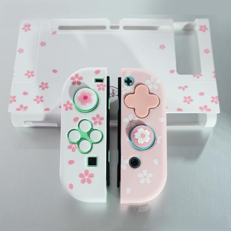 Наклейки Ajitomo в виде кошачьих лапок для кнопок Joy-Con Nintendo Switch