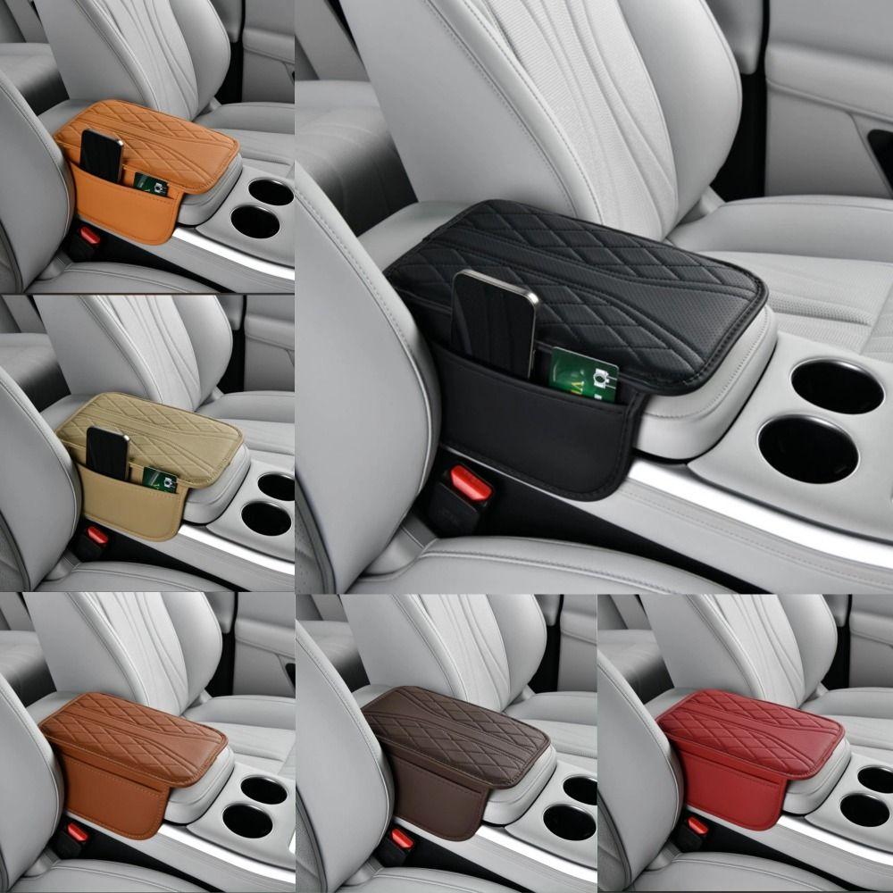 Space Saving Armrest Storage Organizer With Storage Pocket Car Center Console Mat Car Interior