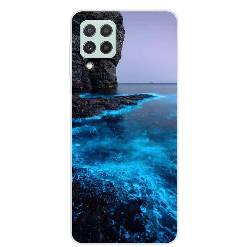 Чехол для Samsung Galaxy M22 M32 4G, задняя крышка для телефона Samsung M22, мягкий чехол для Samsung M32 4G M 22 32, черный чехол из ТПУ 6,4 дюйма