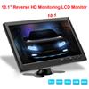 10,1-дюймовый HD+VGA 2-канальный автомобильный монитор для ТВ-дисплея ПК с ЖК-экраном 1024P, монитор для резервной камеры для домашней системы безопасности