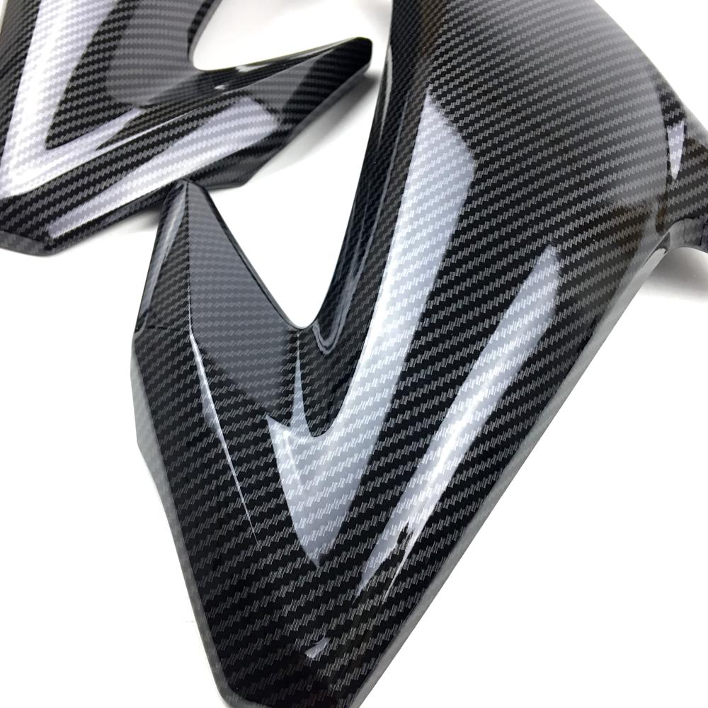 Carbon Fiber Paint Gas Tank Side Trim Insert Cover Panel Fairing For Kawasaki Z900 2017 2018 2019