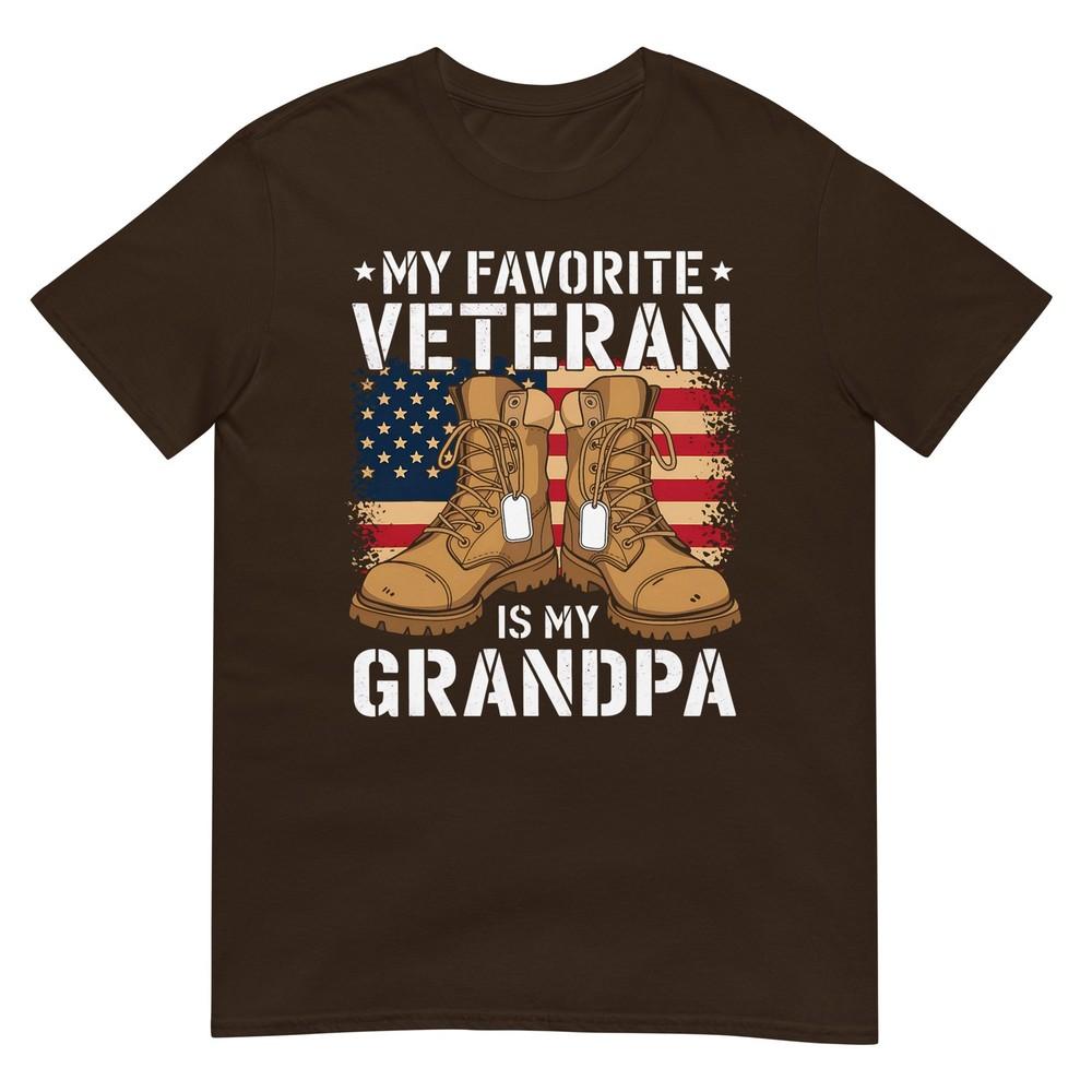 My Grandpa Is A Veteran Fathers Day Veteran Day TShirt