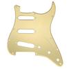 Musiclily SSS Stratocaster Pickguard for Fender Standard ST Stratocaster Electric 1P Gold Mirror 11-hole USA/Mexico Guitar,