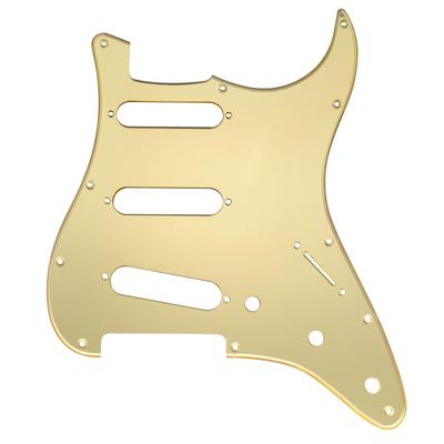 Пикгард SSS Stratocaster для Fender Standard ST Stratocaster Электрогитары 1P Золотое Зеркало 11-отверстий Гитара США/Мексики,